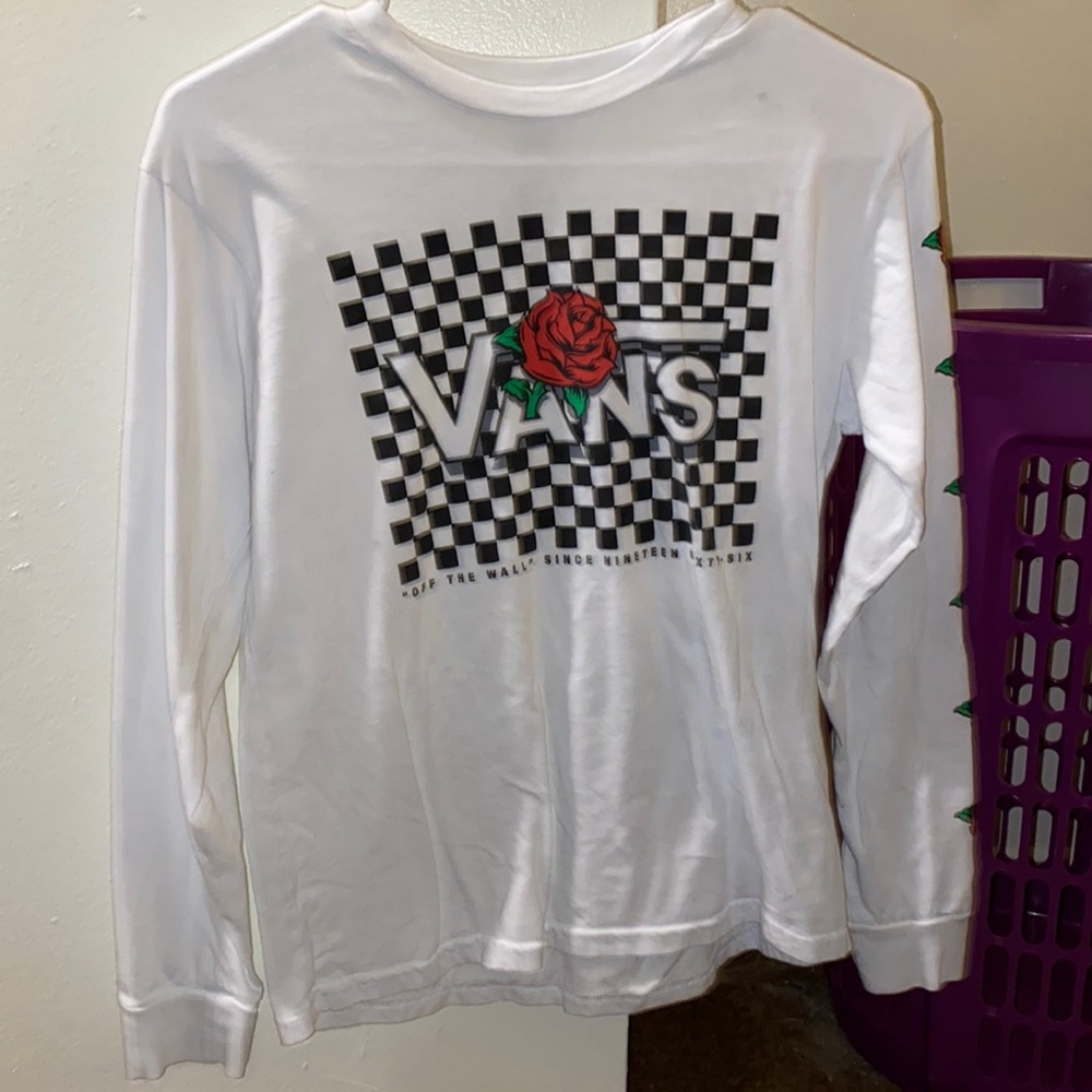 White vans long sleeve